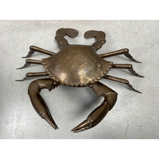 Vintage Krab Model in Solid Brass, 1960s For Sale - Image 3 of 11