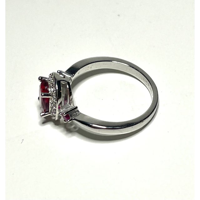Contemporary Contemporary Ruby Cocktail Ring, Size 8 For Sale - Image 3 of 4