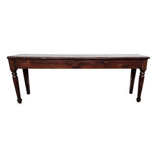 Antique Italian Wooden Bench or Side Table, 1890s For Sale