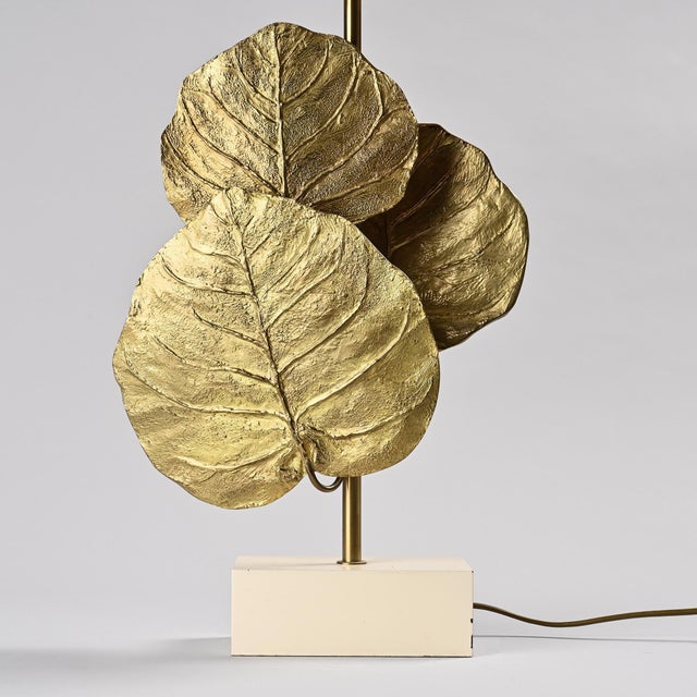 Metal Guadeloupes Table Lamp from Maison Charles, France, 1970s For Sale - Image 7 of 11