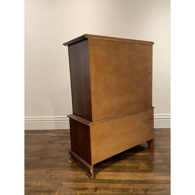 1980s Traditional Cherry Tall Dresser/High Boy For Sale - Image 9 of 10