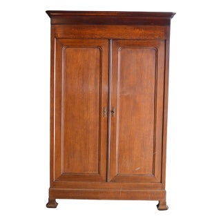 Antique Oak Louis Philippe Cabinet For Sale