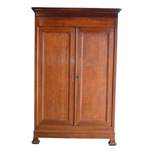 Antique Oak Louis Philippe Cabinet For Sale