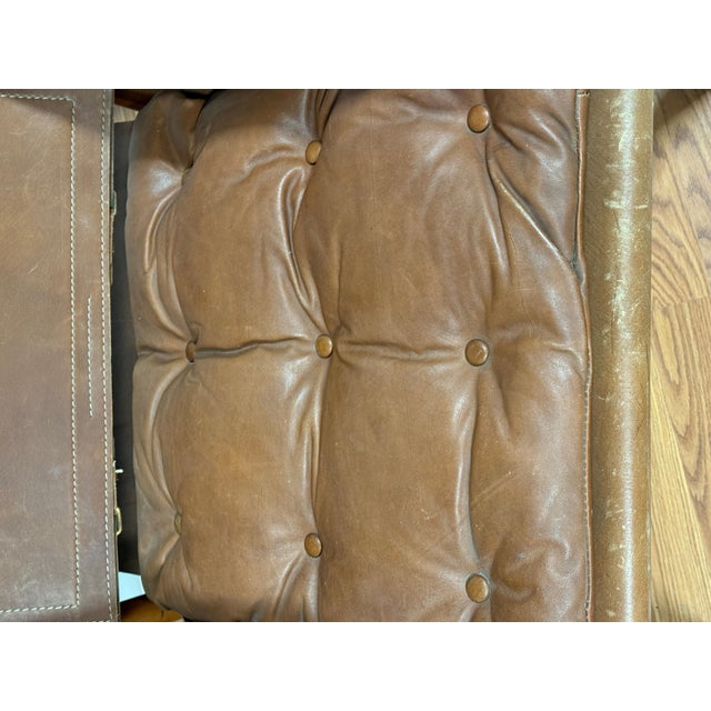 American Nice Clean Pair of 1970’s Attributed to Arne Norell Sirocco Chairs in Brown Leather & Rosewood For Sale - Image 3 of 18