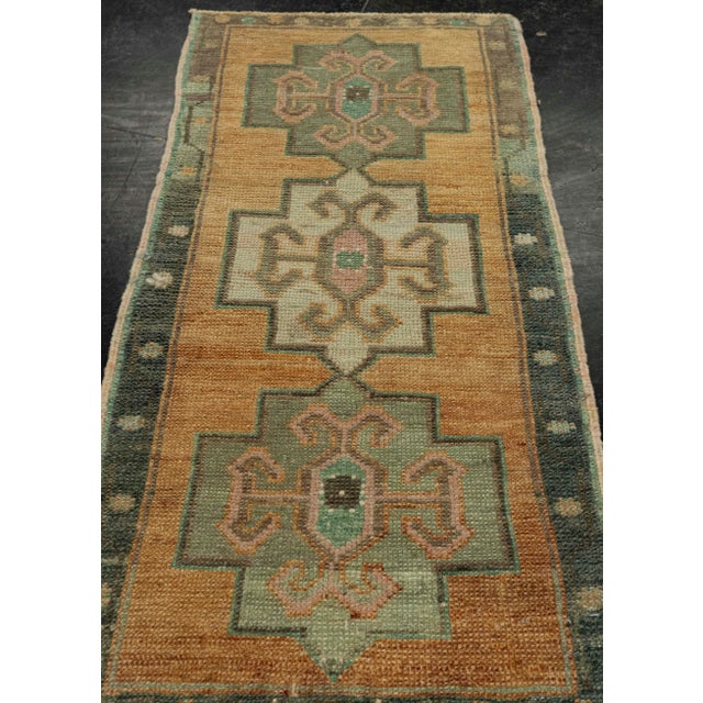 Turkish Mini Rug Oriental Hand Knotted Vintage Rug 1'6" x 3'1" #21235 Explore a curated collection of hallway runners,...