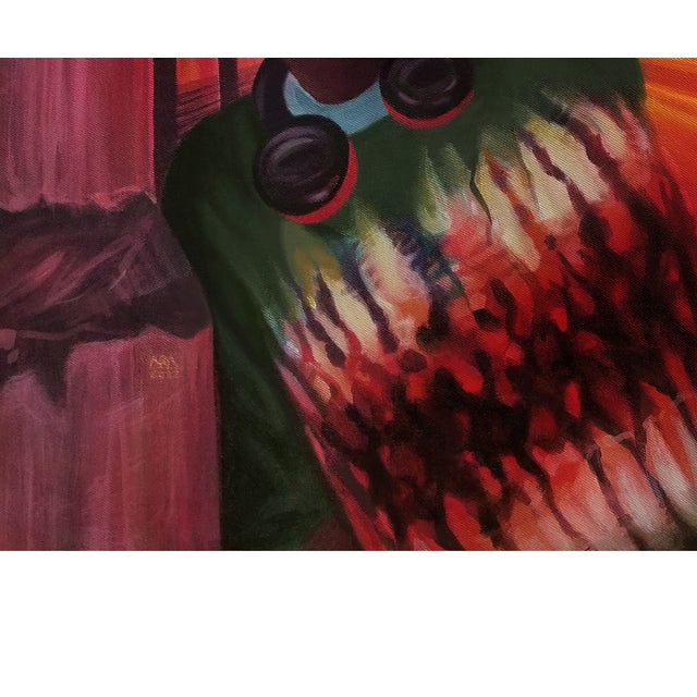 2020s "Wait for Me", Oil and Acrylic on Canvas Painting by Ara Deinde, 2022 For Sale - Image 5 of 6