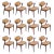 Dining Chairs in Rosewood by Kai Kristiansen for Schou Andersen, 1960s, Set of 12 For Sale