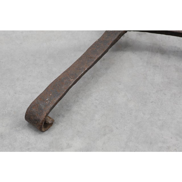 15th Century French Hand-Forged Iron Torchere For Sale - Image 9 of 11