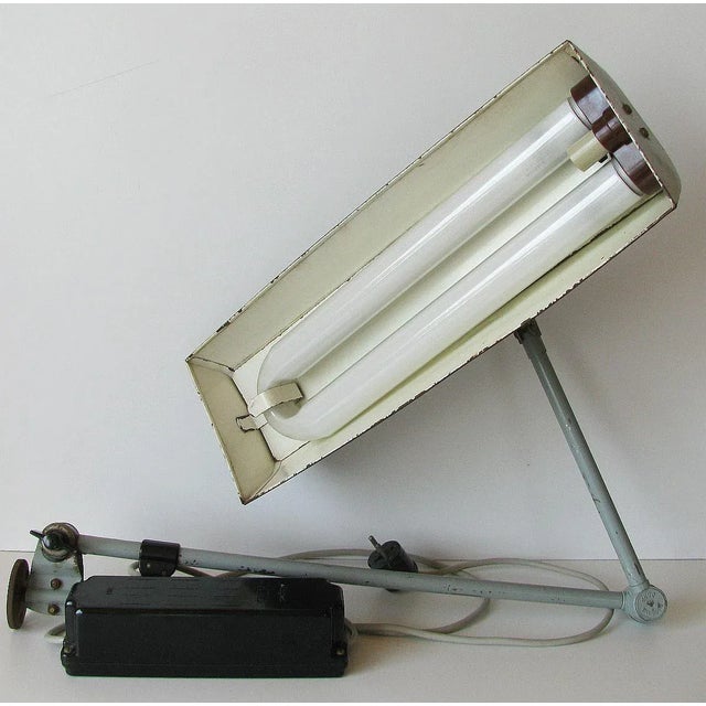 Mid-Century Modern Vintage Industrial Lamp from Midgard, 1950s For Sale - Image 3 of 16
