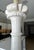1960s Tall Italian Column Neoclassic Alabaster Table Lamps - a Pair For Sale - Image 12 of 18