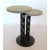 French Vintage C.1990's French R & Y Agousti 2-Tier Occasional and/or Drinks Side Table in Forged Iron & Shagreen For Sale - Image 3 of 18