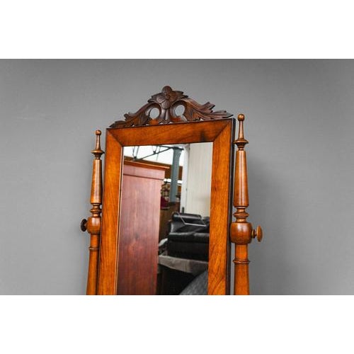 Gründerzeit Table Mirror in Wood For Sale - Image 12 of 16