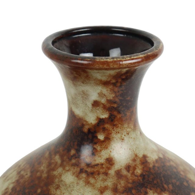 Rare West German vase with a marbled effect, designed by Walter Becht KG for Oberhessische Keramik; marked "WB 170/24" on...