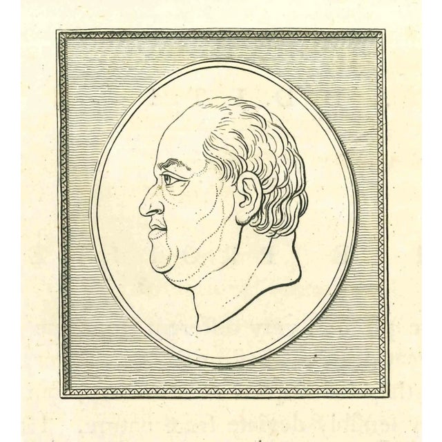 Portrait of a manis an original artwork realized by Thomas Holloway for Johann Caspar Lavater's "Essays on Physiognomy,...