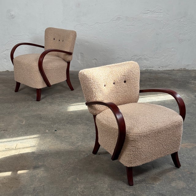 Art Deco H-237 Chairs by Jindřich Halabala for Up Závody, 1930s, Set of 2 For Sale - Image 13 of 13