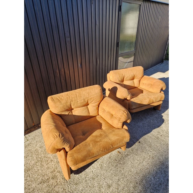 Coronado Armchairs attributed to Afra & Tobia Scarpa for B&B Italia, 1970s, Set of 2 For Sale - Image 9 of 14