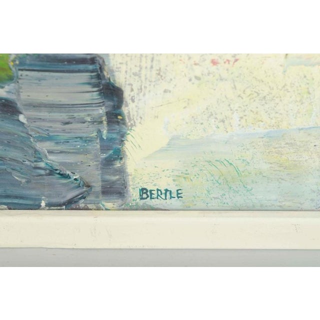 Lars Bertle, Gotland Coastal Landscape, Oil on Canvas, 1960s-1970s For Sale - Image 4 of 6