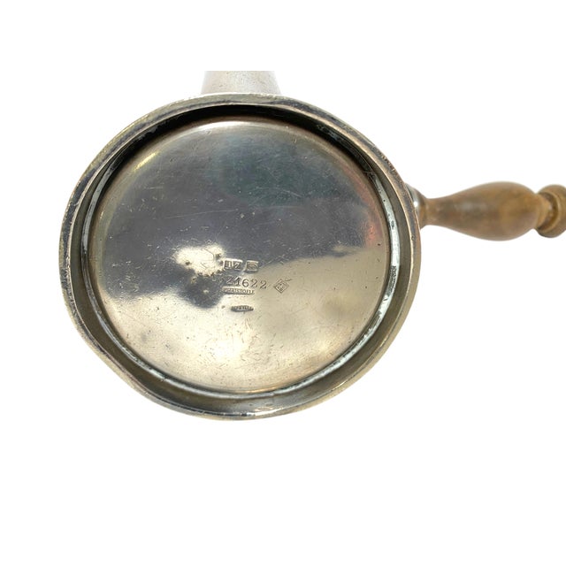 Early 20th Century Christofle Silverplate Chocolate Pot French Coffee Teapot Metal Blanc For Sale - Image 10 of 16