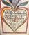 American Joan Raab Pennsylvania German Folk Art Heart Watercolor Painting, C. 1970s For Sale - Image 3 of 6