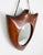 Mid 20th Century 1930s Italian Deco Style Shield Wall Mirror For Sale - Image 5 of 11