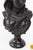 Black Antique Grey/Black Marble Bust Depicting a Young Woman For Sale - Image 8 of 9