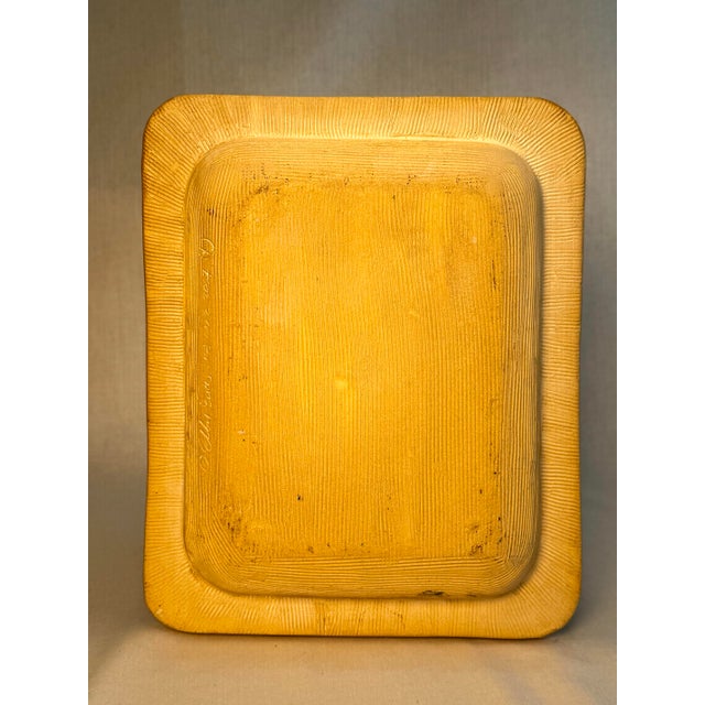 Organic Studio Art Pottery Black and White Ceramic Platter Styled After James Tower For Sale - Image 11 of 12