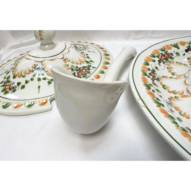 Mid 20th Century Italian Lidded Soup Tureen With Saucer and Ladle For Sale - Image 12 of 12