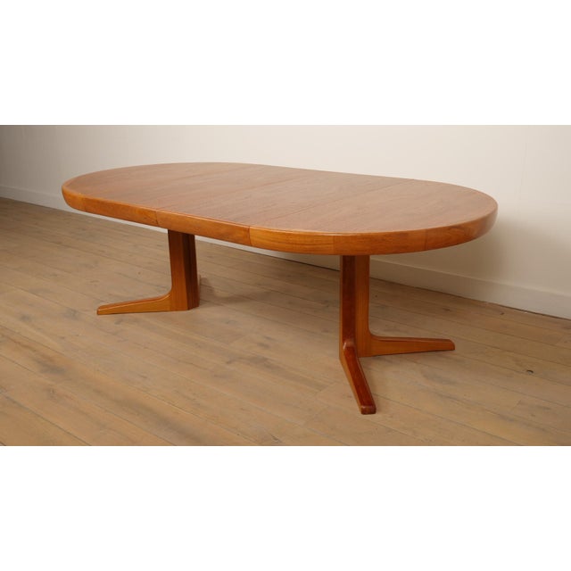 Mid-Century Modern Vintage Teak Dining Table, 1950s For Sale - Image 3 of 17
