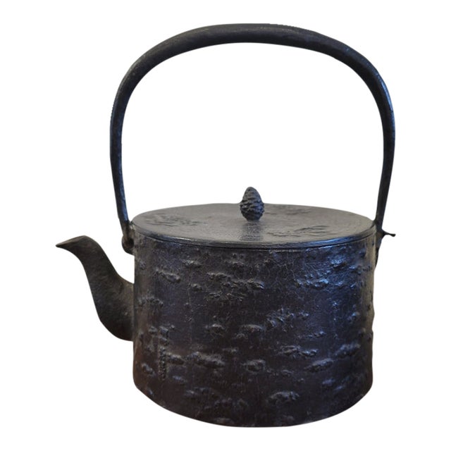 Vintage Japanese Tetsubin Iron Tea Kettle Chairish