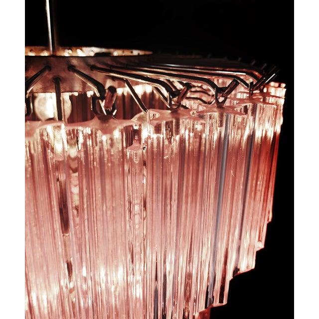 Pink Murano Glass Chandelier, 1980 For Sale - Image 18 of 18