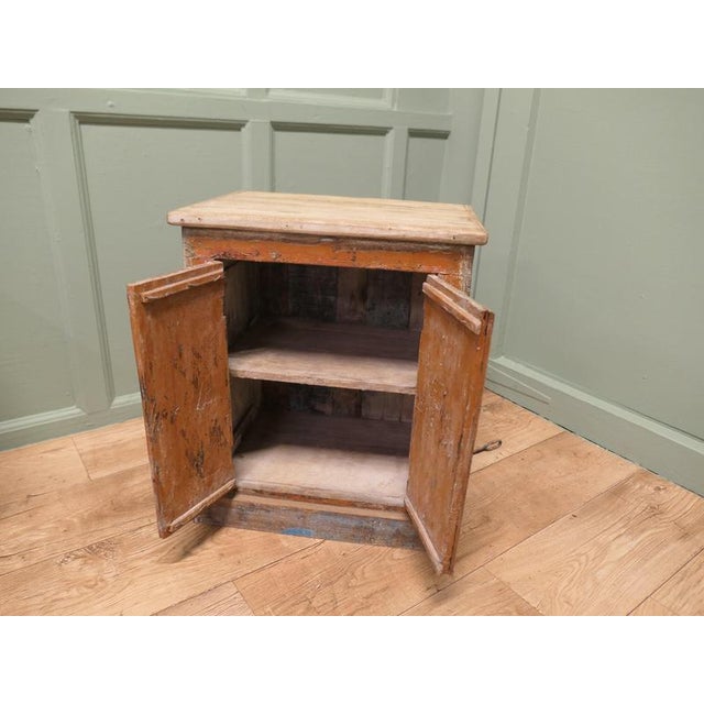 Paint French Rustic 2-Door Cupboards with Distressed Paint, Set of 2 For Sale - Image 7 of 8