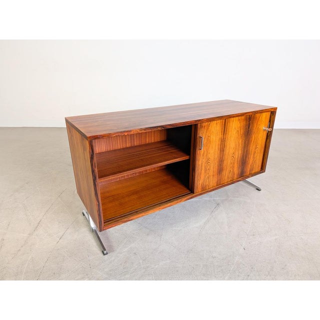 Brown Vintage Sideboard in Rosewood, 1950 For Sale - Image 8 of 14