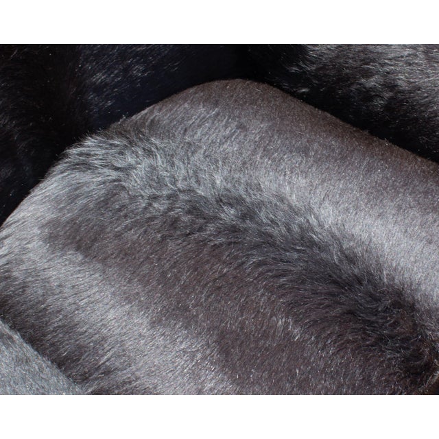 Contemporary Verellen “Murphy” Black Hair on Hide Armchair For Sale - Image 3 of 7