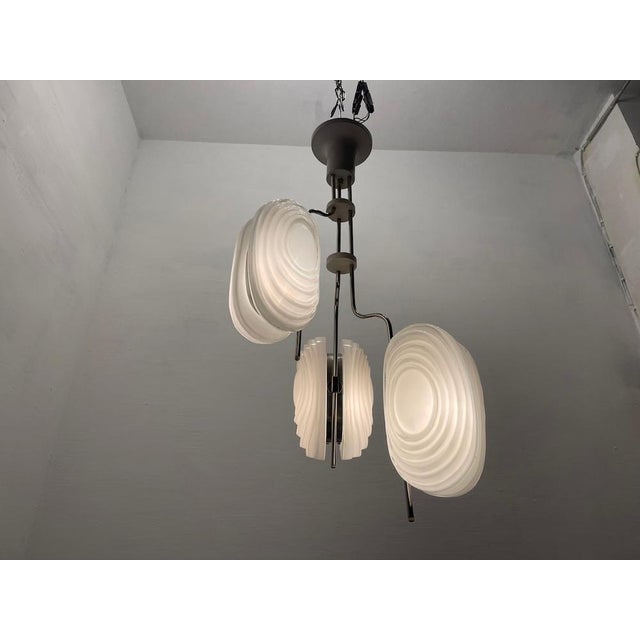 Architectural Murano Glass Light Pendant, 1970s For Sale - Image 14 of 17