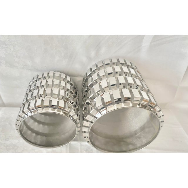 Late 20th Century Y2k Glamour to Your Tabletop With This Striking Pair of Party Lite "Enchanted Linear" Candle Holders For Sale In Denver - Image 6 of 16