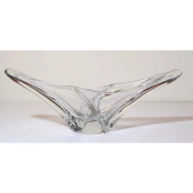 Daum Sculptural Curvilinear Art Glass Fruit Bowl by Daum France For Sale - Image 4 of 11