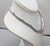 Vintage 1970s Signed Monet Rhodium Plated Tubular Necklace For Sale In Philadelphia - Image 6 of 11