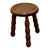 Rustic Rustic French Stool in Mahogany, 1920 For Sale - Image 3 of 6