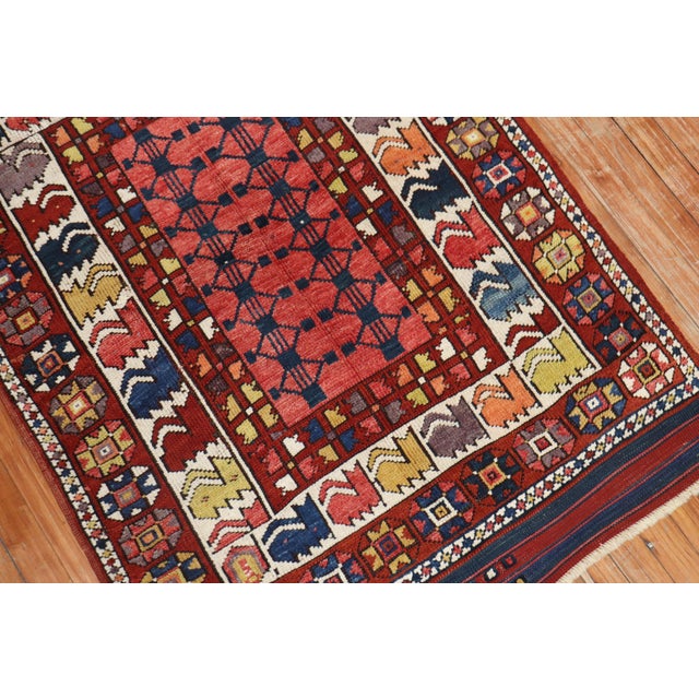 Mid-Century Modern Late 19th Century Zabihi Collection Bergama Turkish Rug - 3'3" x 4'7" For Sale - Image 3 of 7
