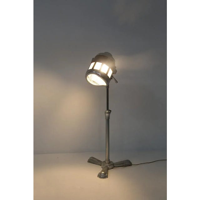 Beautiful decorative impact lamp made from a 1950s hairdresser's helmet, from the Free S series. The helmet is made of a...