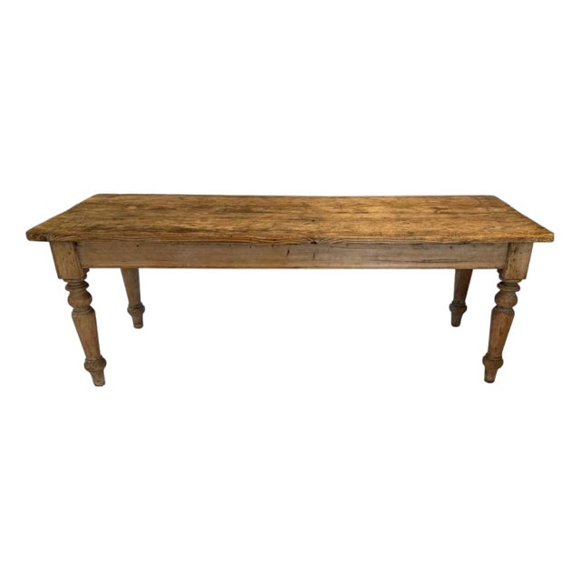 19th Century French Louis Philippe Farm Pine Table For Sale