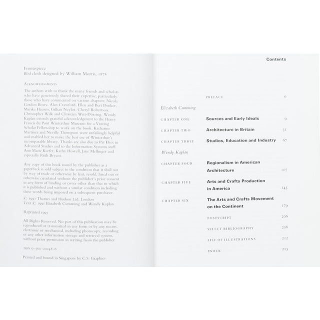 The Arts and Crafts Movement by Elizabeth Cumming & Wendy Kaplan. Softcover book, published in 1995 by Thames and Hudson....
