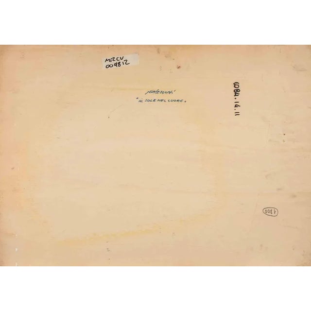 Alessio Paternesi, The Sun in the Heart, Oil on Panel, 1990s For Sale - Image 3 of 4