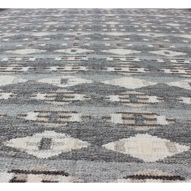 Textile Large Modern Scandinavian/Swedish by Keivan Woven Arts 10' X 14' For Sale - Image 7 of 13