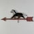 Metal 1920s Primitive Folk Art Handmade & Painted Wood Horse on Metal Arrow Weathervane For Sale - Image 7 of 10