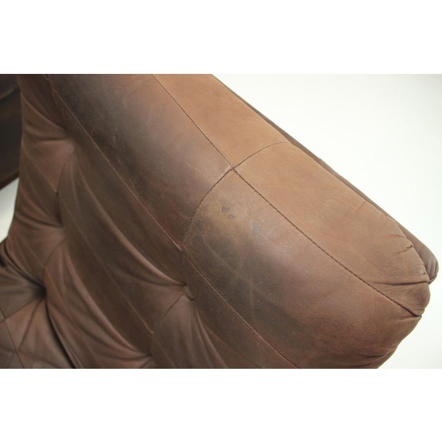 Modular Five Seater Sofa in Leather, 1980s, Set of 5 For Sale - Image 15 of 18