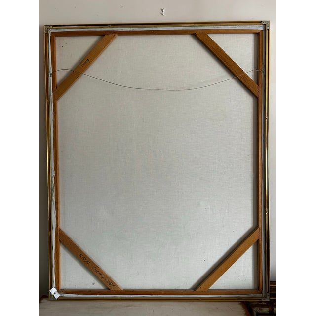 Textile Mid Century Modern Impresssionist Painting of Big Ben in London by Lee Reynolds For Sale - Image 7 of 7