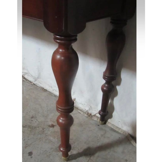 Dining Table - Vintage - 1980's Ethan Allen British Classics Collections Convertible Dining Table - No Longer in Production For Sale In Denver - Image 6 of 9