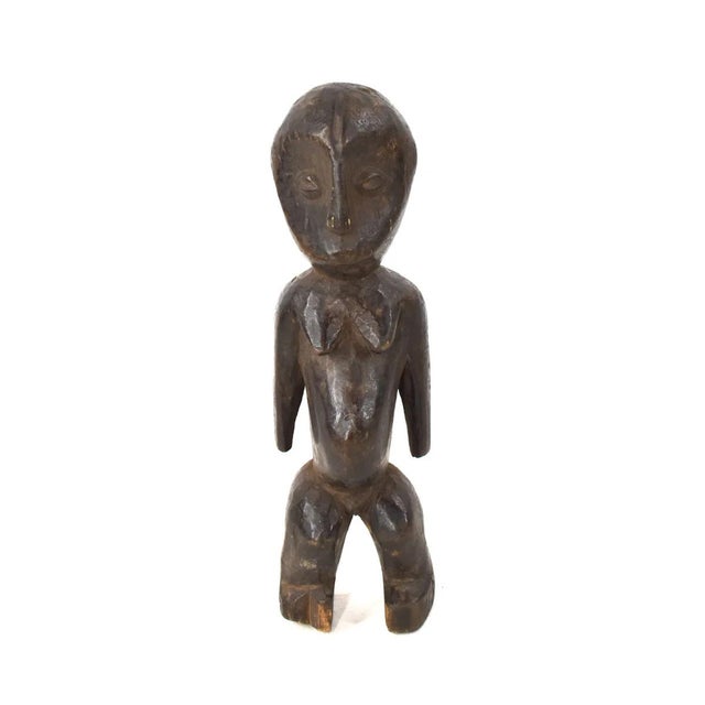 African Early 20th Century Lega Miniature Figure 10 Inch For Sale - Image 3 of 6