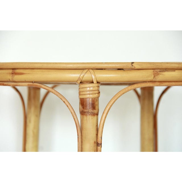 Vintage Trentino Bamboo Coffee Table, Italy, 1970s For Sale - Image 4 of 8